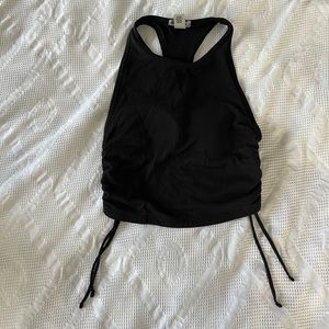 Workout tops with tie design